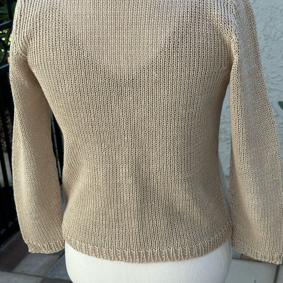 Agatha linen knit bundle sleeveless tank with matching cardigan - Picture 2 of 5